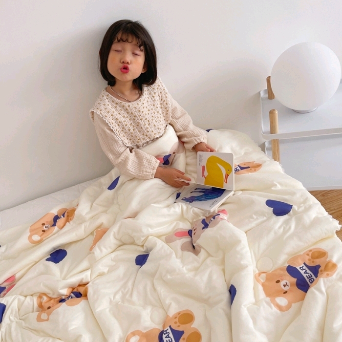 Knitted cotton summer quilt core, new summer cool quilt, children's quilt 12