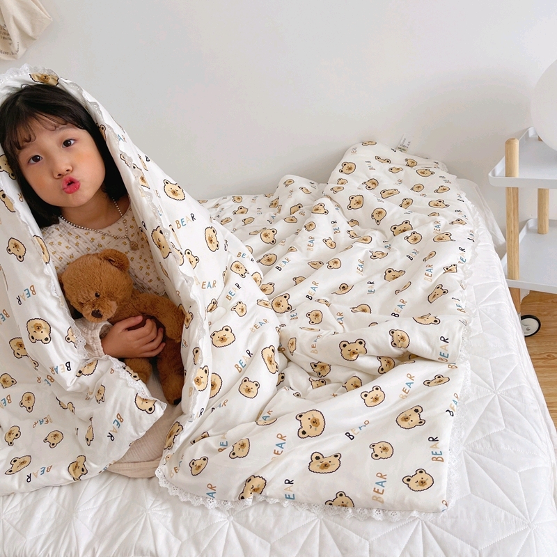 Knitted cotton summer quilt core, new summer cool quilt, children's quilt 11