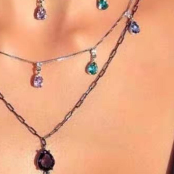 Little water drop set necklace