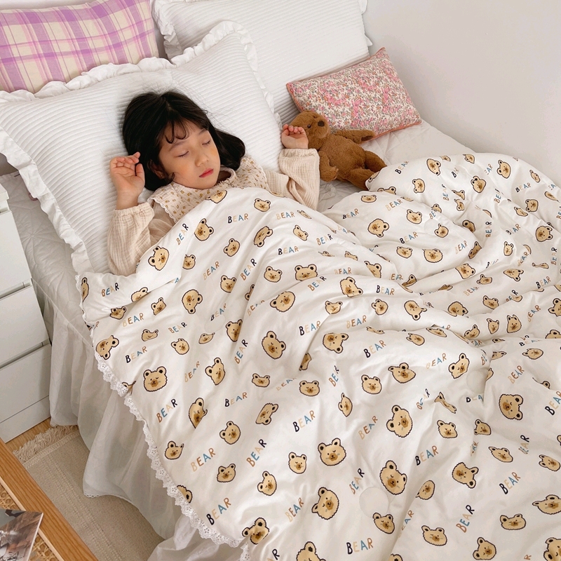 Knitted cotton summer quilt core, new summer cool quilt, children's quilt 7