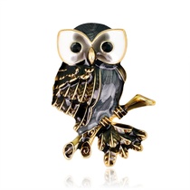 Hot animal brooch Alloy diamond Owl brooch dress with brooch