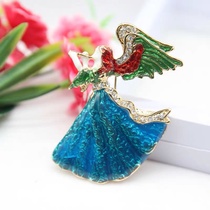 Drip dress brooch
