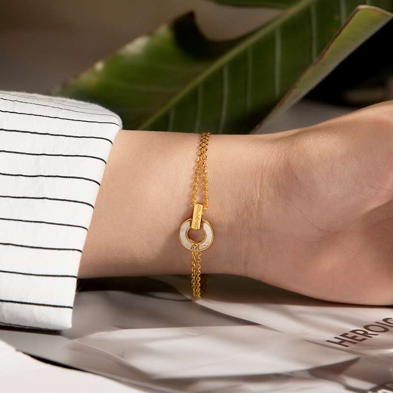 High-end bracelet for women, light luxury, niche Japanese style, ins, niche design, never fades, trendy Specification image