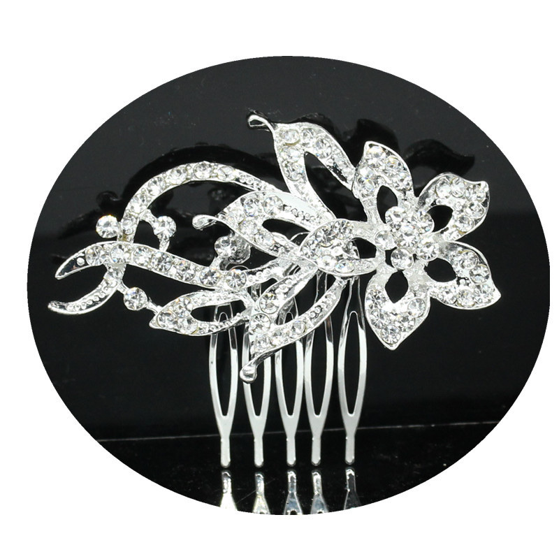 Direct sales of domestic trend products from the manufacturer: hair accessories, water diamond flower combs, beautiful headwear, bride butterfly hair combs wholesale 49 bride headwear, headwear and hair accessories detail image 1