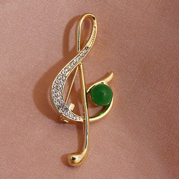 Emerald note pin