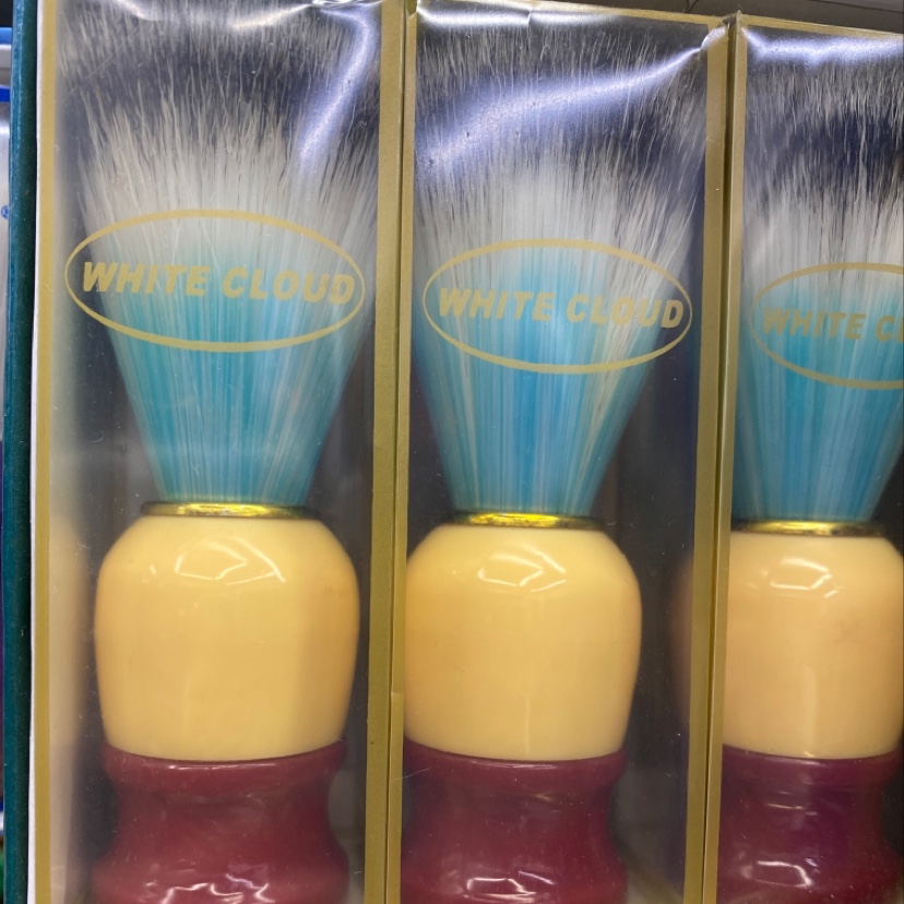 双色彩丝胡刷剃须刮胡子男士软毛胡须刷修面美发店刷