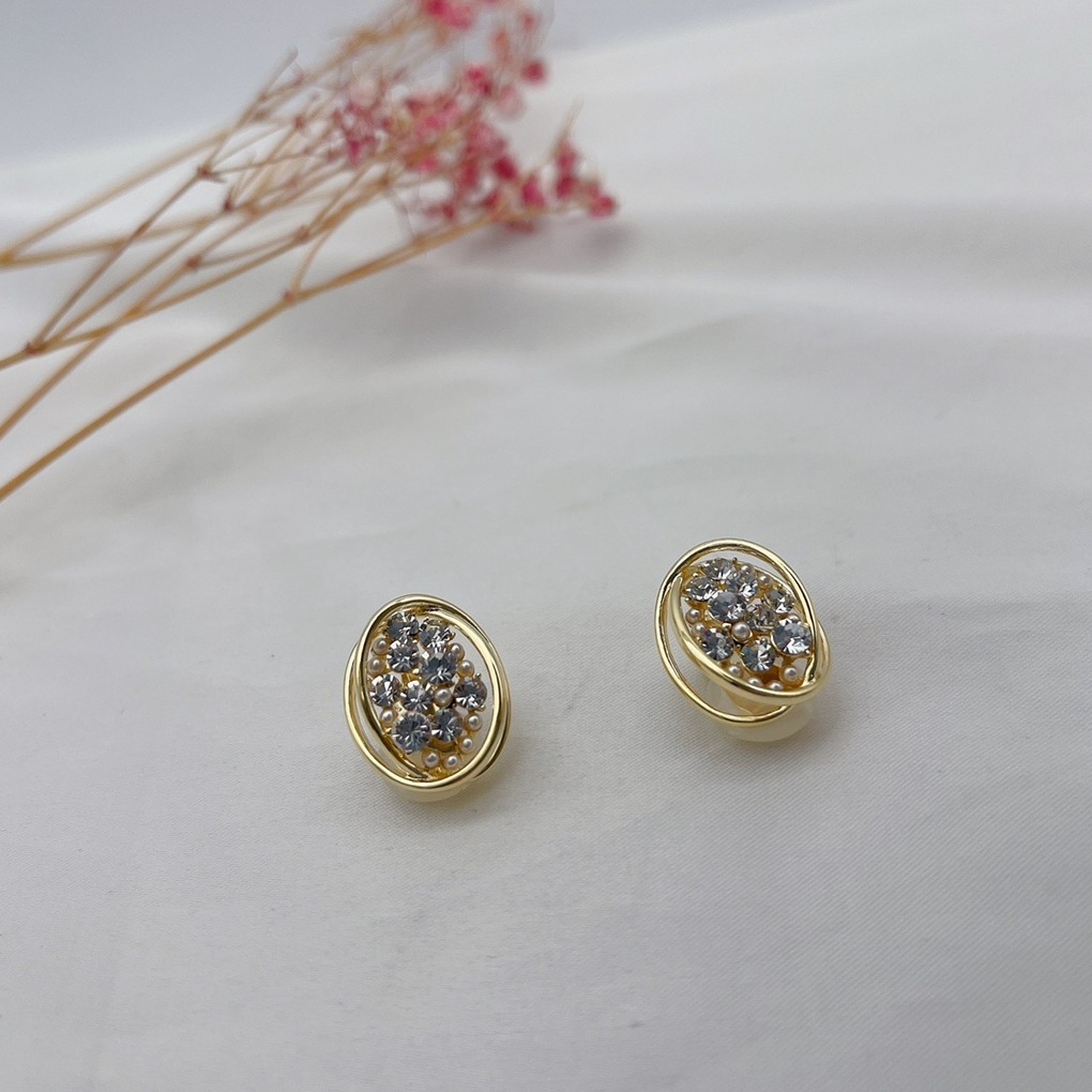 Earrings, stud earrings, trendy girls, fresh and elegant, niche design sense, small earrings, Japanese and Korean style, anti-allergy