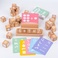 儿童木质数字积木玩具加减运算英文单词认知幼儿园早教益智玩具图