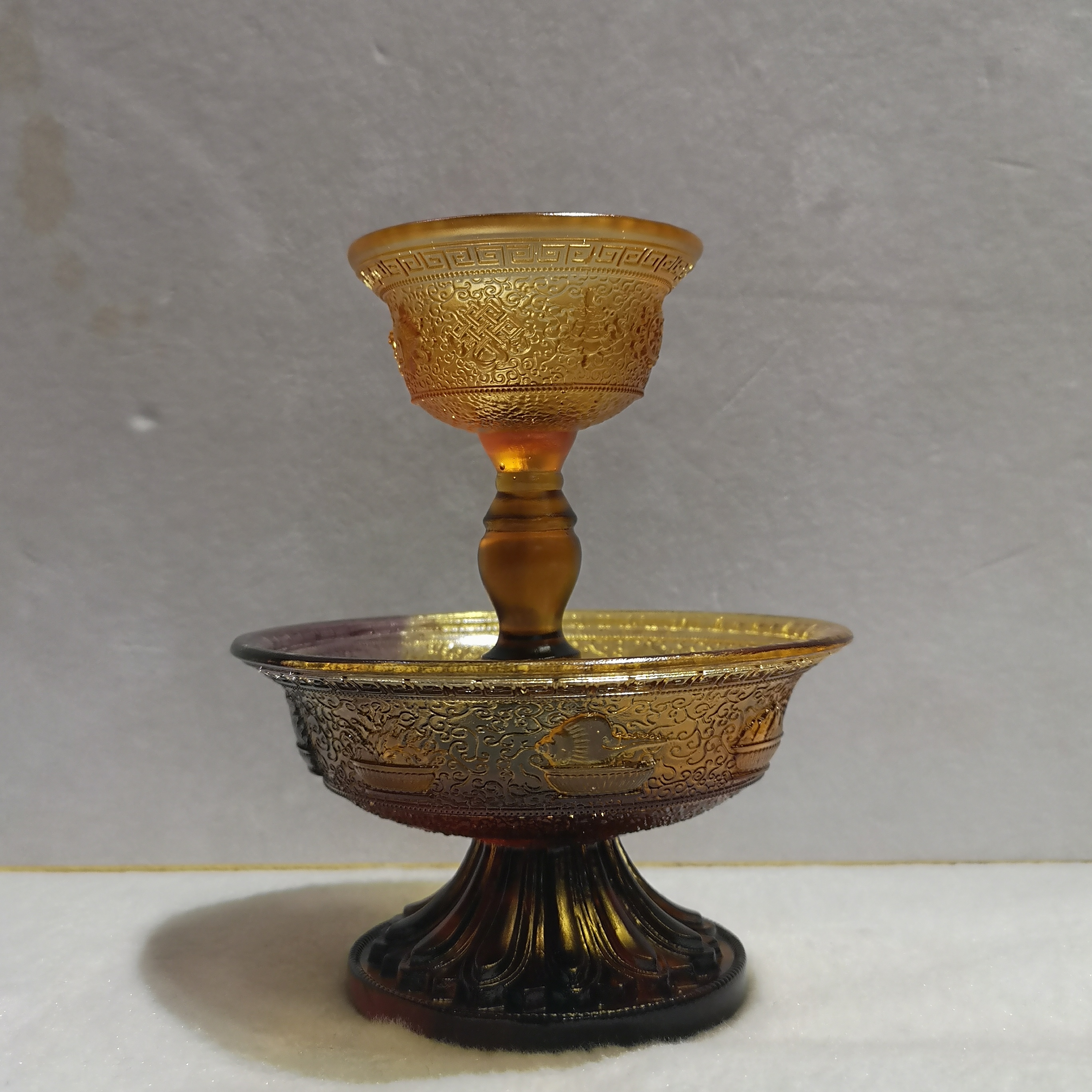 A glass offering protection cup