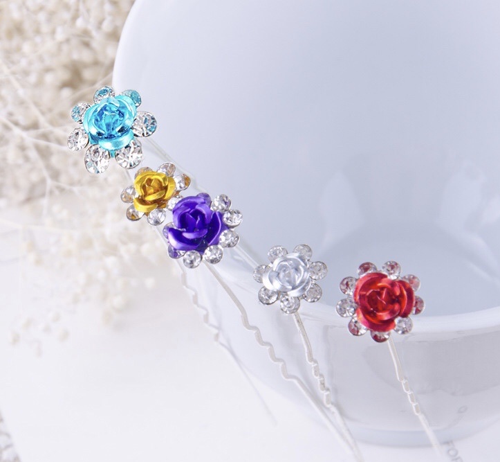 Factory Direct Sales Hair Accessories Rhine-Drill Flower Comb Beautiful Headwear Bride Butterfly Hair Comb Wholesale 64 full figure