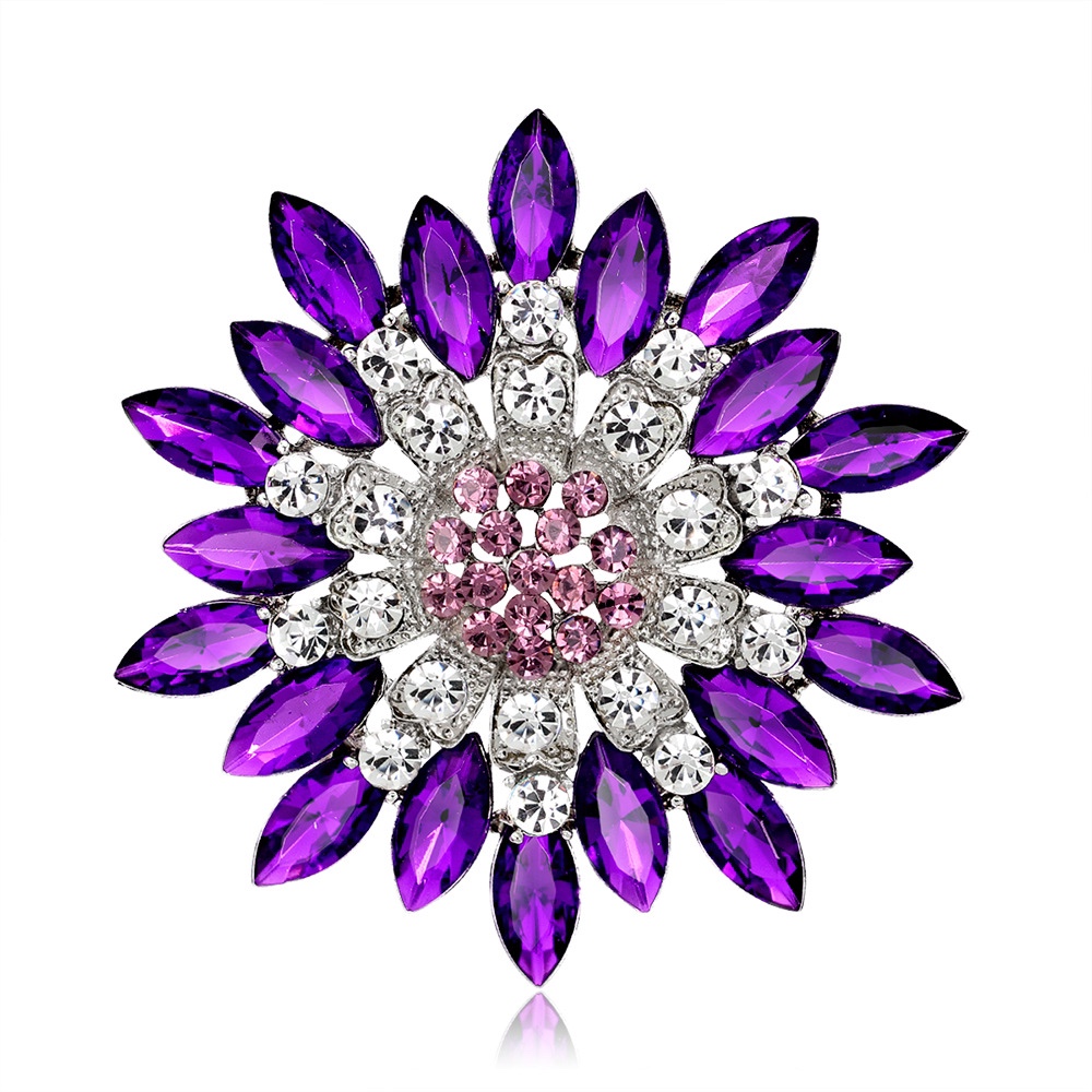 Korean fashion crystal vintage shirt brooch collar corsage female assembly accessories wholesale
