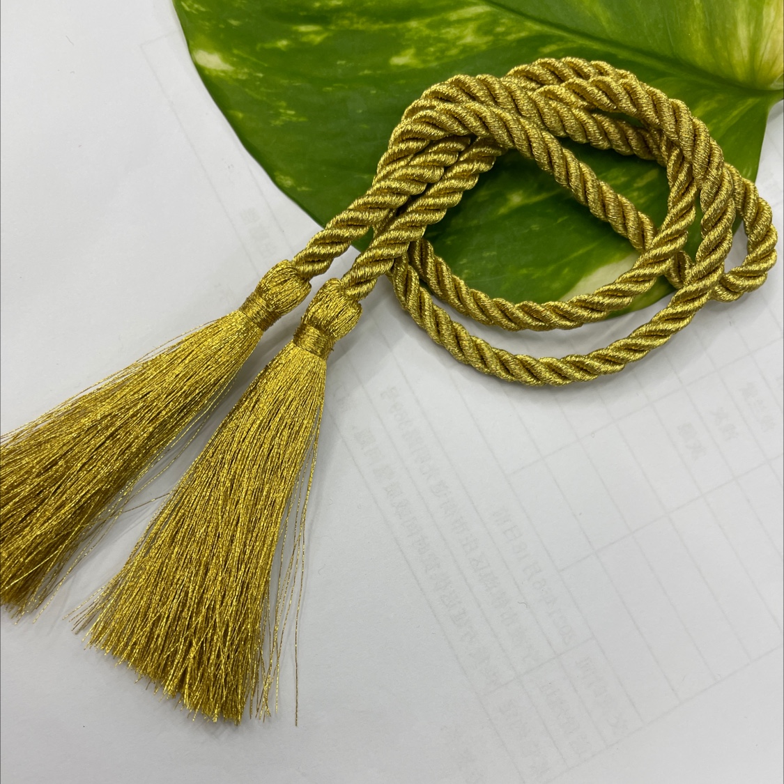 深金绳子流苏挂须吊坠穗子礼品包装DIY辅料配件批发细节图