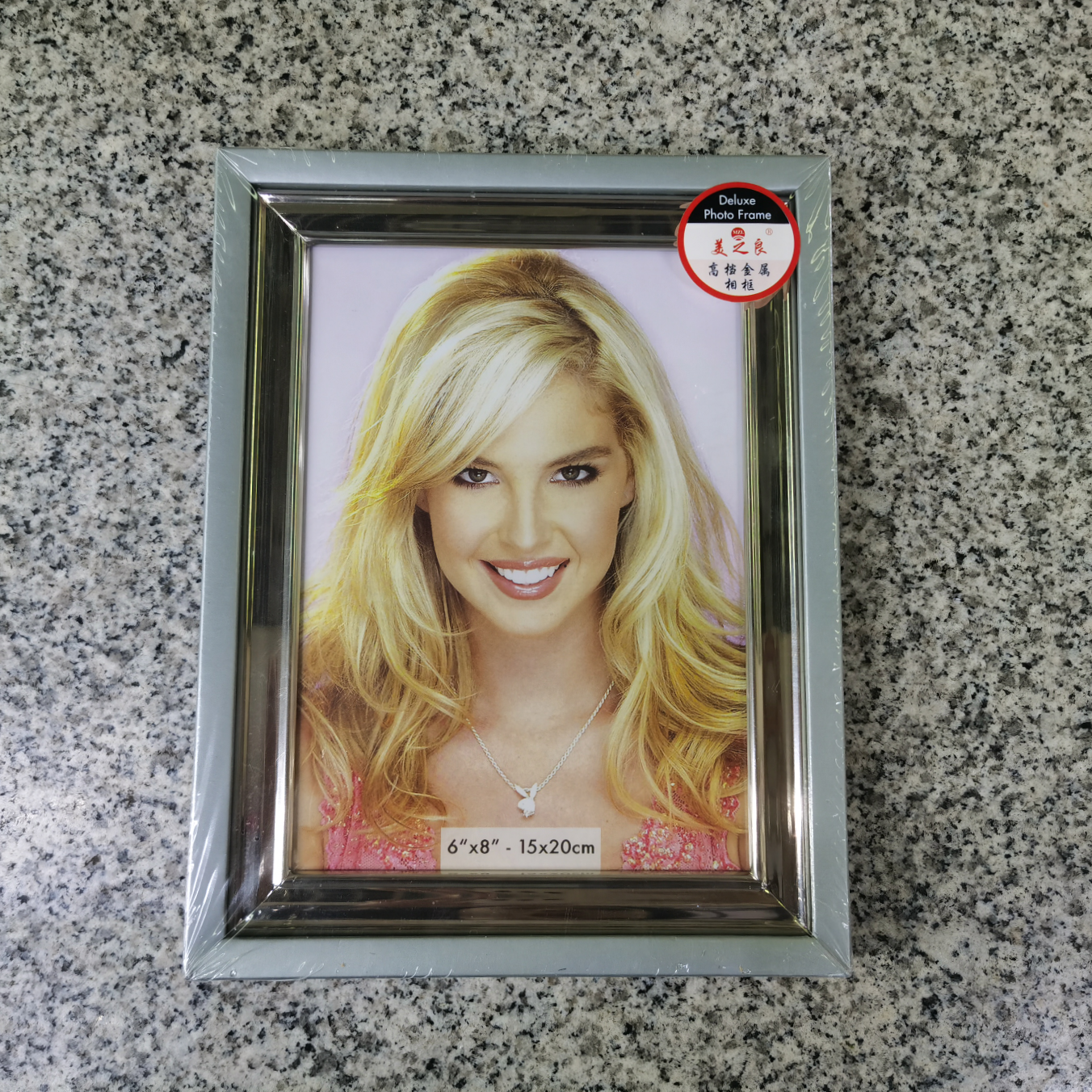 8寸铝合金银色家庭相框