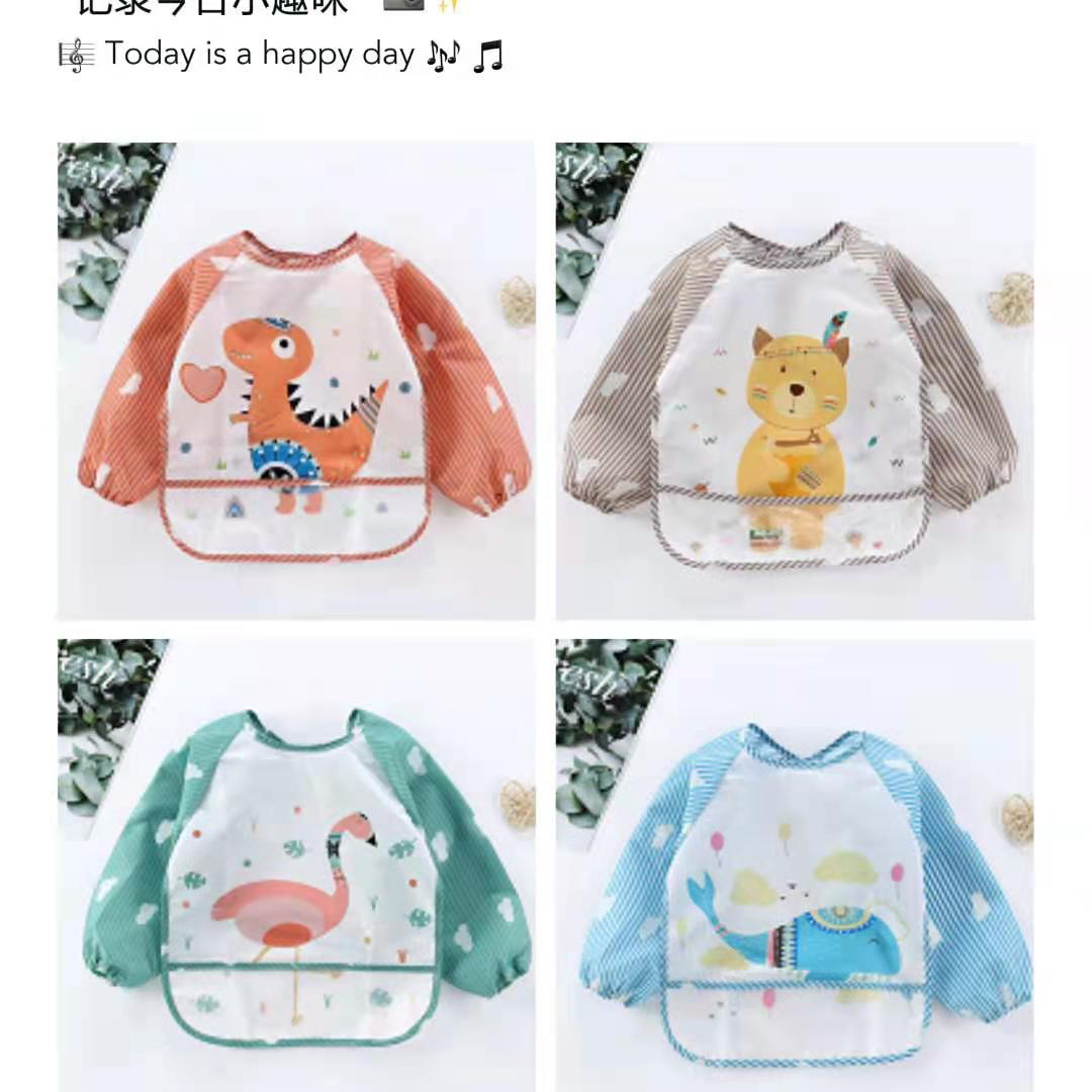 儿童防水吃饭罩衣薄款