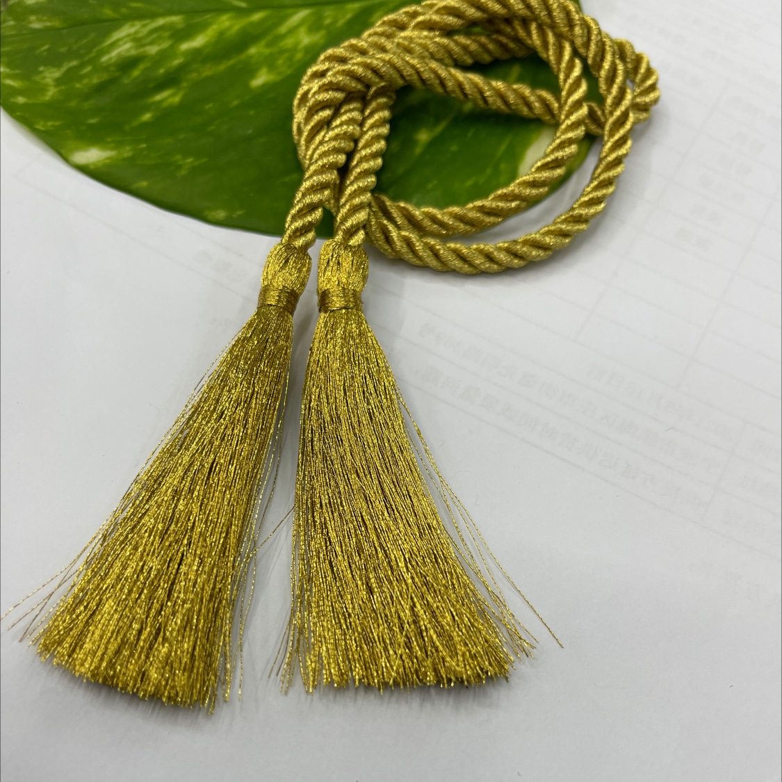 深金绳子流苏挂须吊坠穗子礼品包装DIY辅料配件批发详情图1