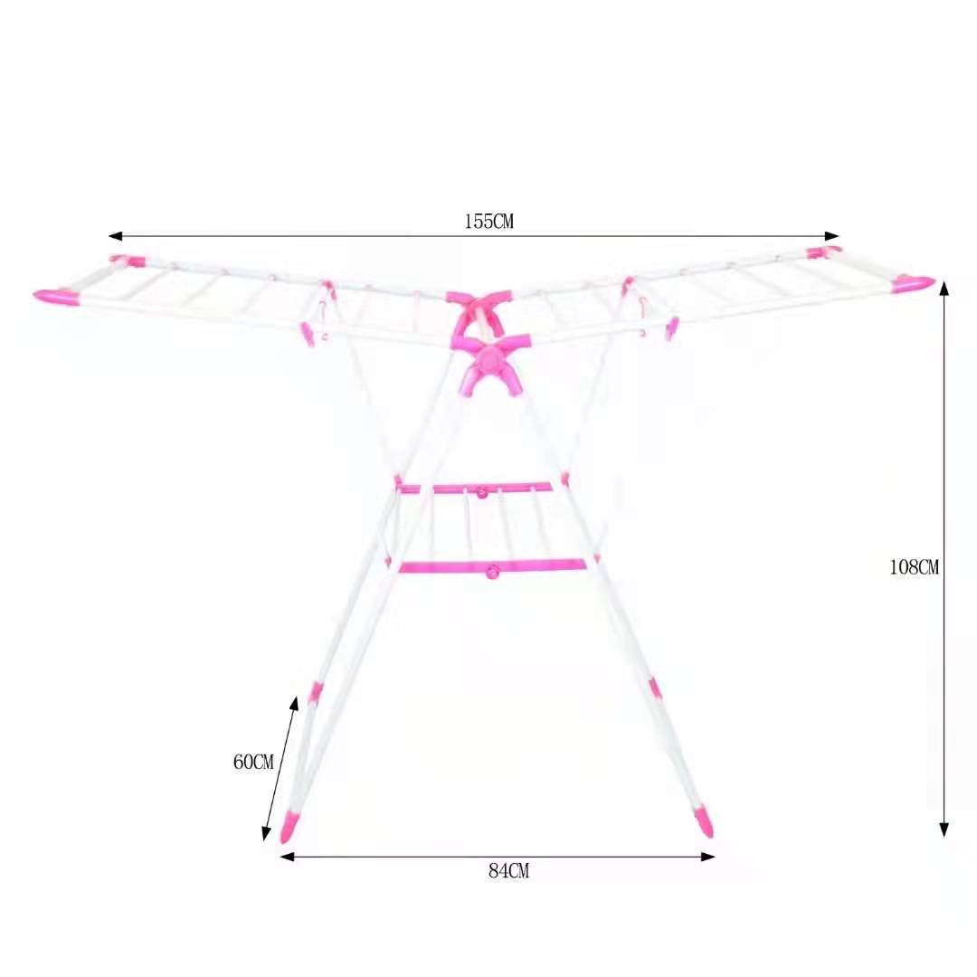 厂家直销经济型实用型浸塑衣架铁丝衣架多功能晾衣架铁管详情图2
