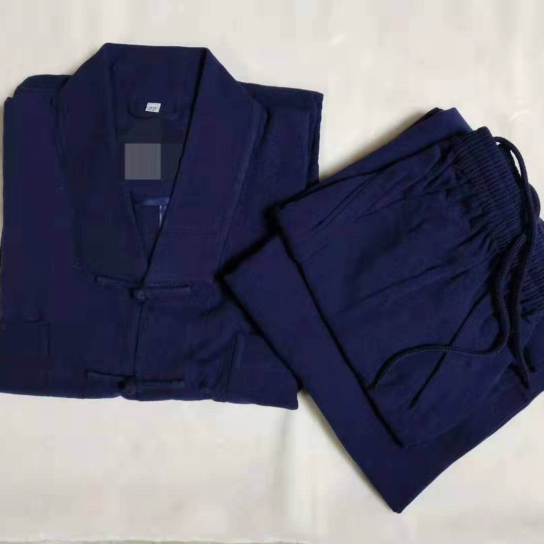 Short monk's robe without leg bindings, made of woolen fabric, warm small monk's robe for spring, autumn and winter, men's small monk's robe, golden Qilin A54 for all seasons