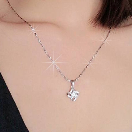 026女士夏款纯铜简约甜美2021年新款小众轻奢气质百搭项链