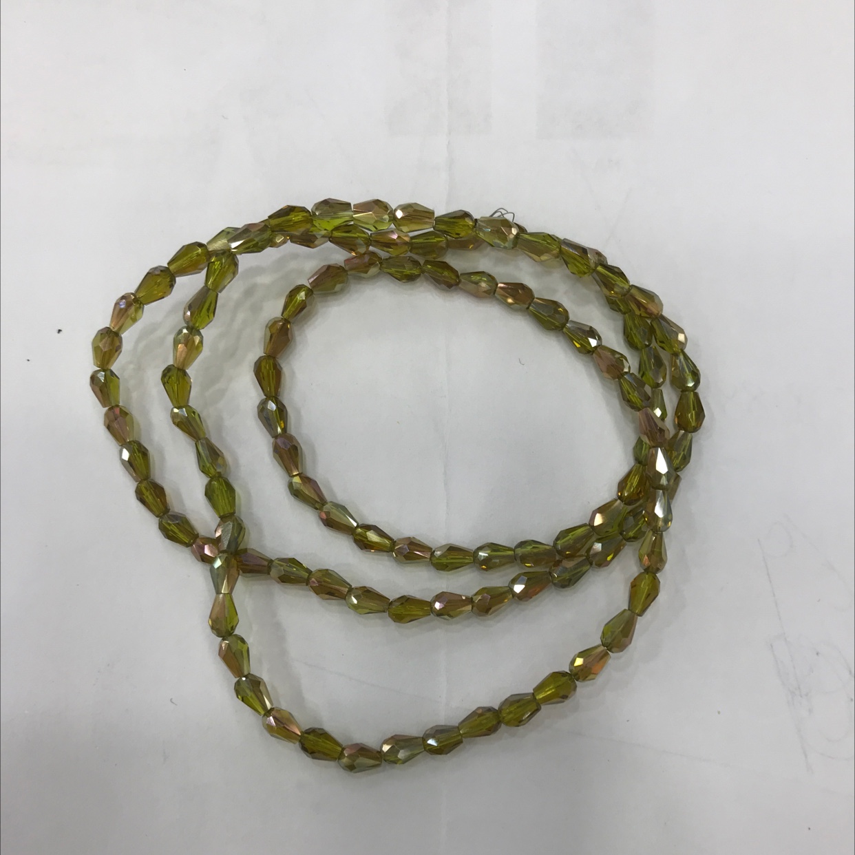 网络爆款 3X5水滴圆网格镀果禄半酒红水晶王颜色 精品质量 欢迎选购