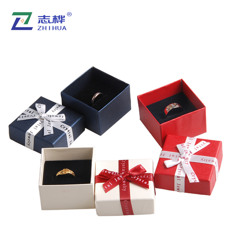 Zhihua packaging international fashion trend paper ring box earrings box exquisite jewelry jewelry packaging box