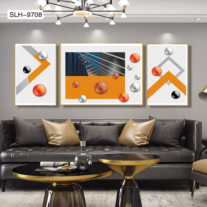 铝合金晶瓷晶贝三联画抽象系列3️⃣详情图1