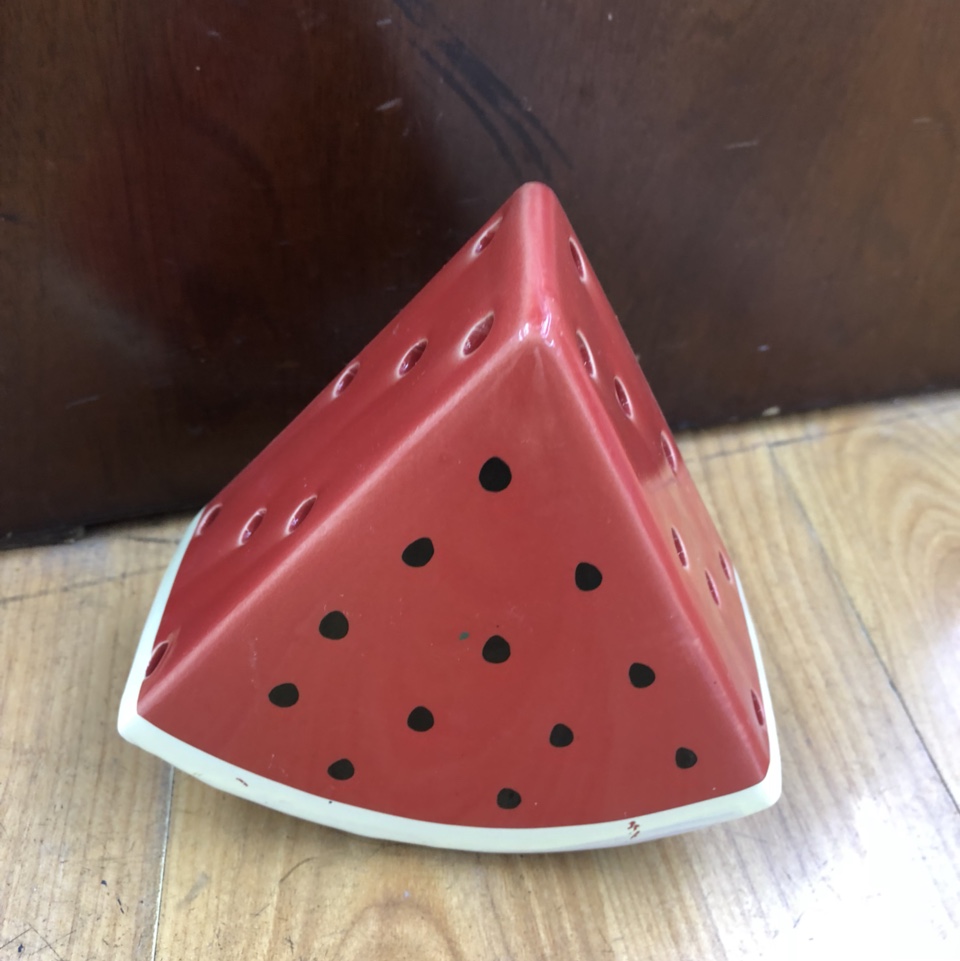 兴源陶瓷工艺品 西瓜摆件 陶瓷家居装饰品   陶瓷桌面摆件 书桌装饰品 0047