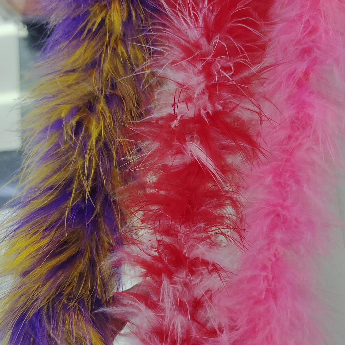 火鸡全绒毛条两米一条双色