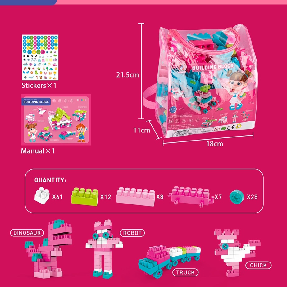 116 pieces of building blocks