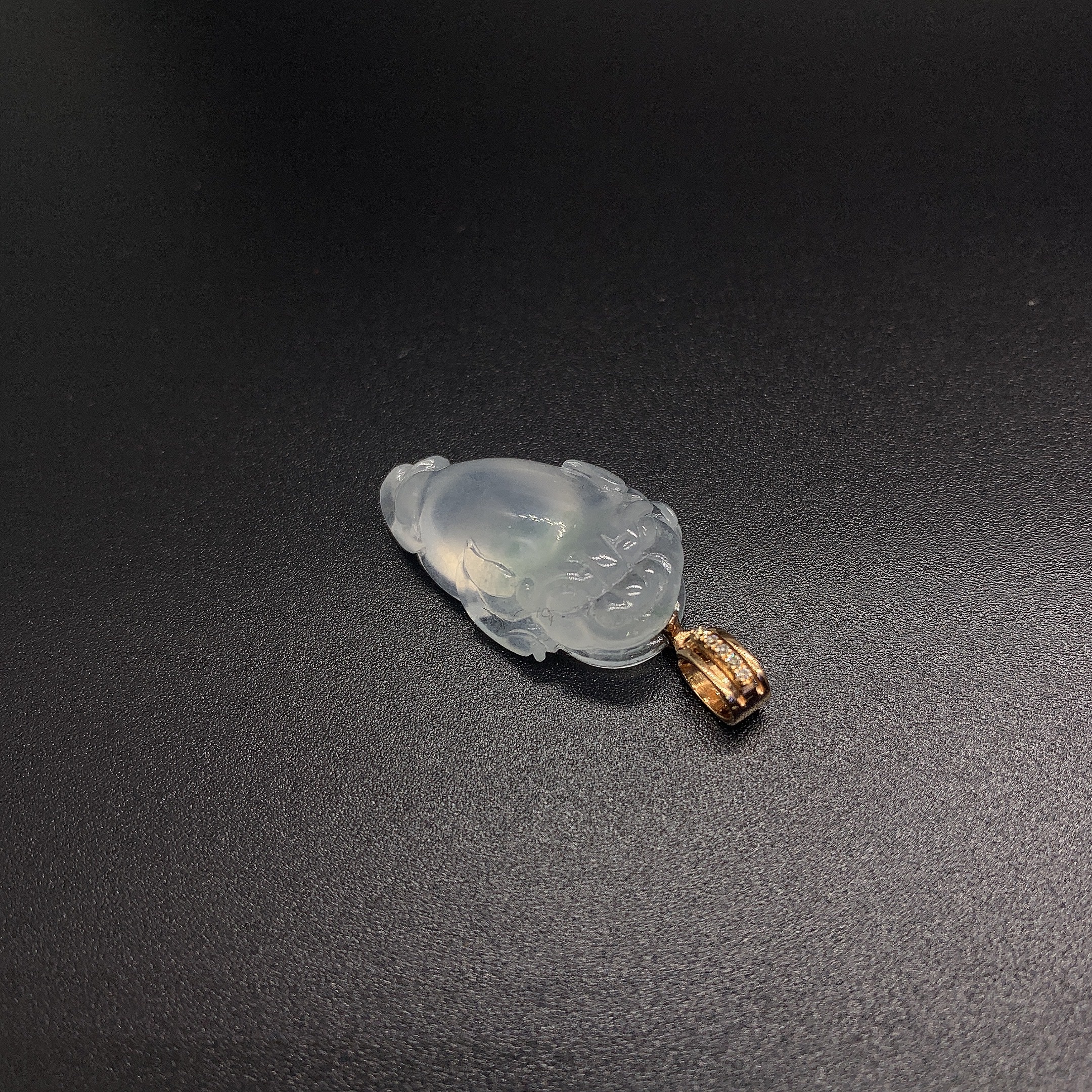 Natural Jade A Cargo White Ice Pixiu Gold Pendant Jade Jade Jewelry Specification drawing