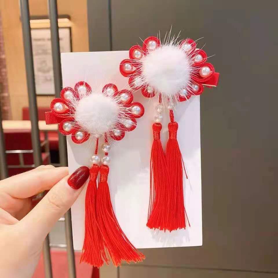 白色毛球款