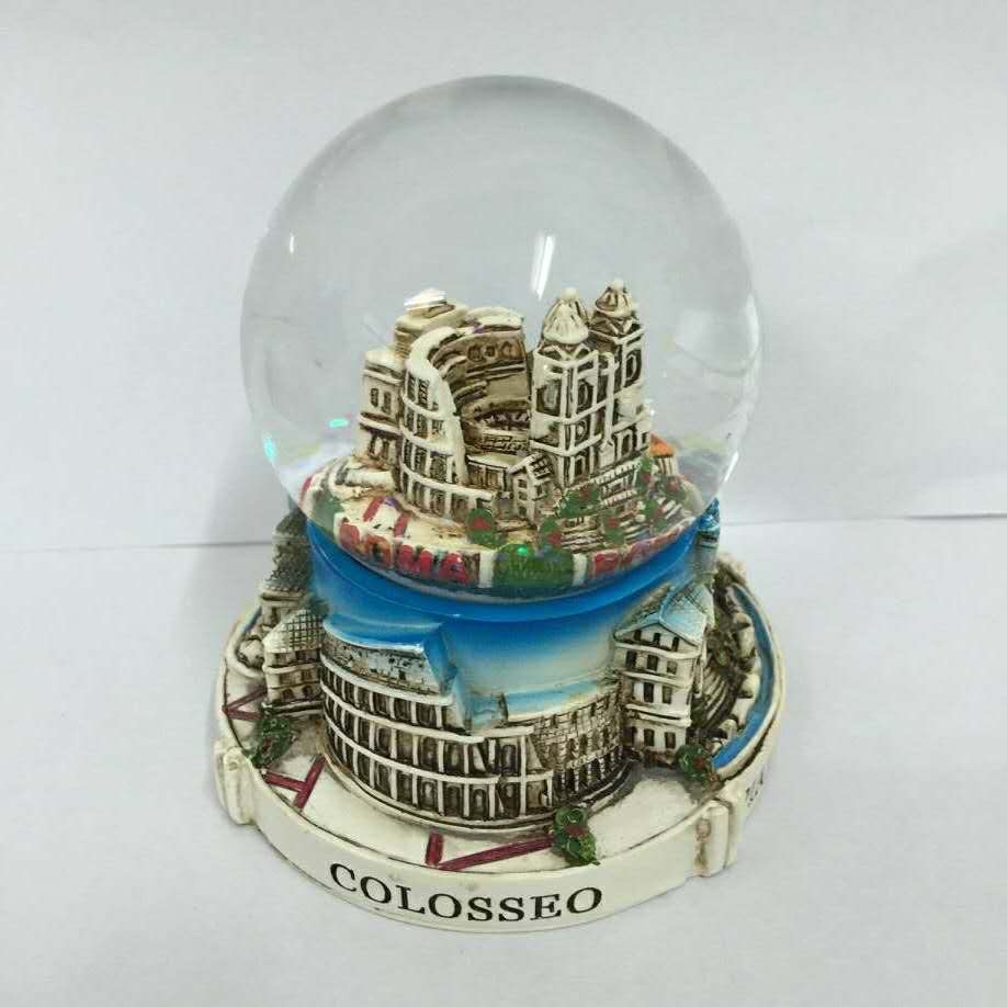 树脂旅游风景玻璃水晶球创意0157图