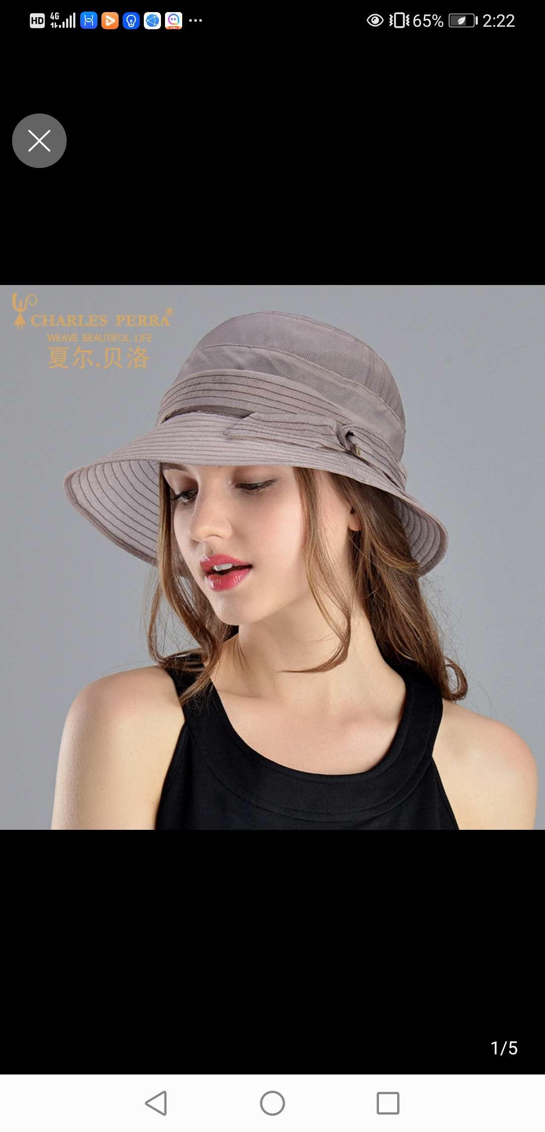 帽子女户外遮阳帽桑蚕丝渔夫帽太阳帽真丝大檐防晒帽夏季薄款凉帽77产品图