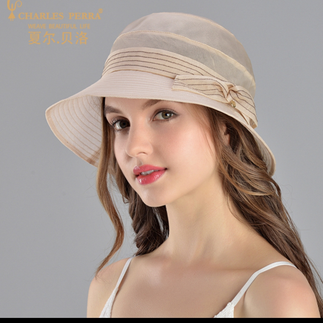 Hat Women's outdoor sun hat mulberry silk fisherman hat Sun hat Silk large brimmed sun hat summer thin hat 76