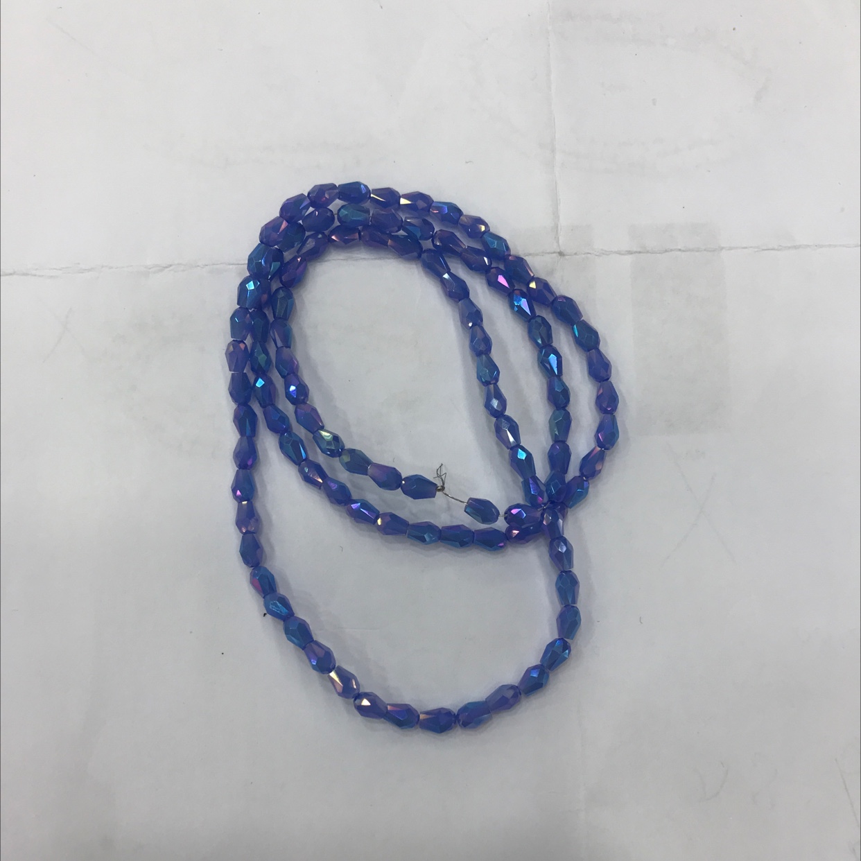 网络爆款 3X5水滴圆网格镀中兰米瓷水晶王颜色 精品质量 欢迎选购