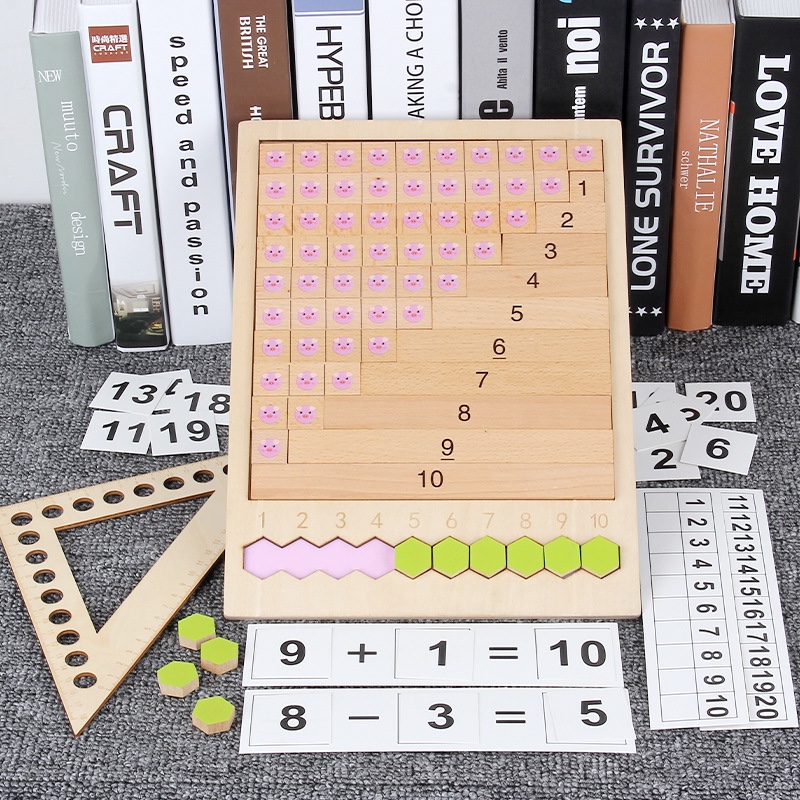 Montessori early math didactica kindergarten bebé monk numeral cognition niños suma, resta, multiplicación y división cálculo