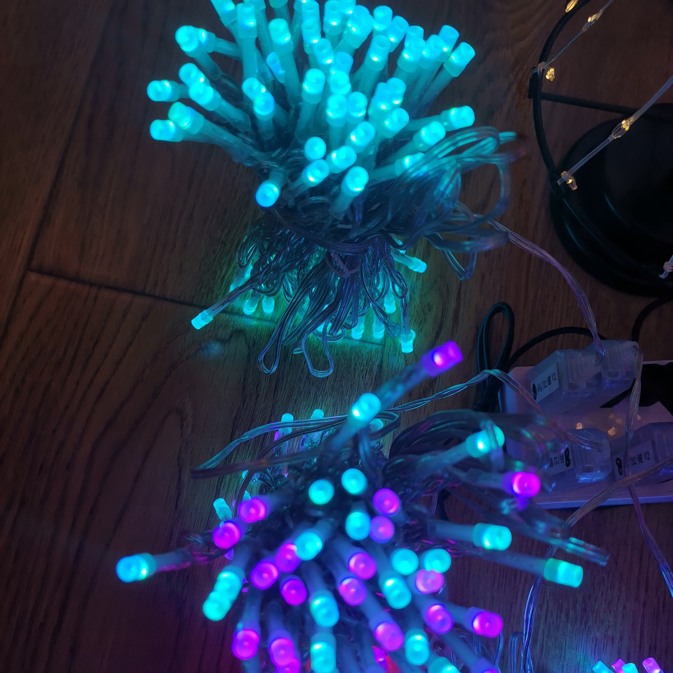 10m colorful synchronous light string