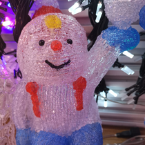 Acrylic raised snowman