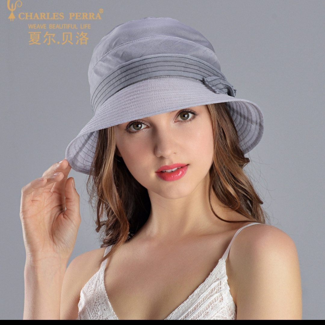 Hat Women's outdoor sun hat mulberry silk fisherman hat Sun hat Silk large brimmed sun hat summer thin hat 75