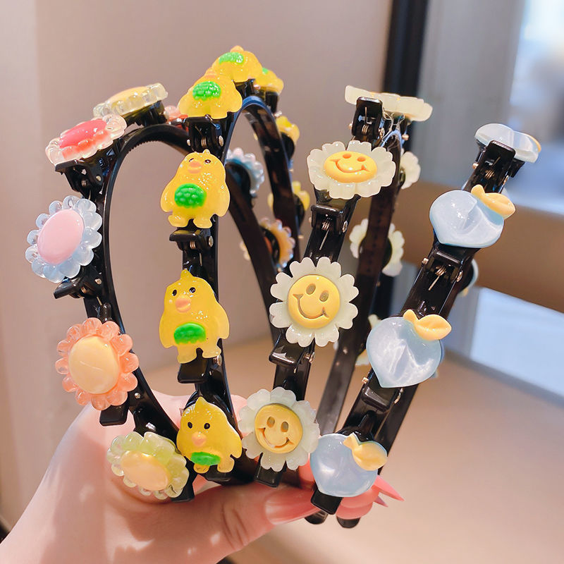 59 Summer children's hair clip Headband Girls baby pressure headband braided hair clip headwear Korean princess hair accessories female thumbnail