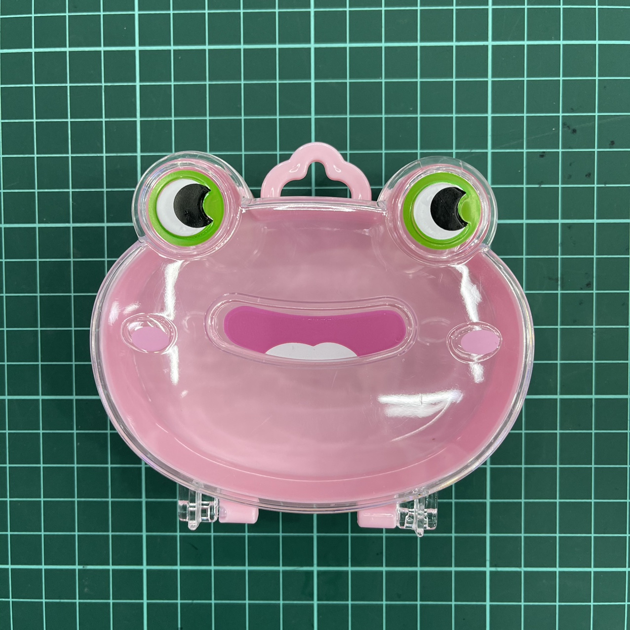 Square storage box frog flap