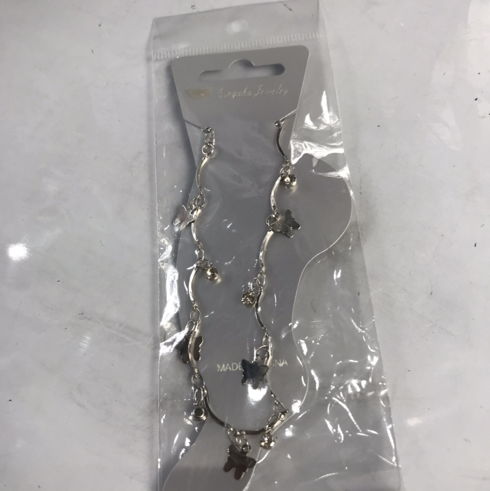网红爆款脚链。蝴蝶款