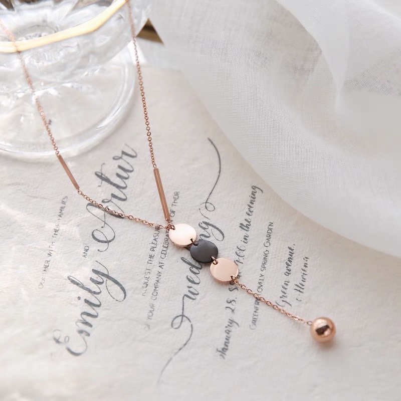 Simple and stylish Korean style necklace, versatile and elegant sweater chain, long style 4 Specification image
