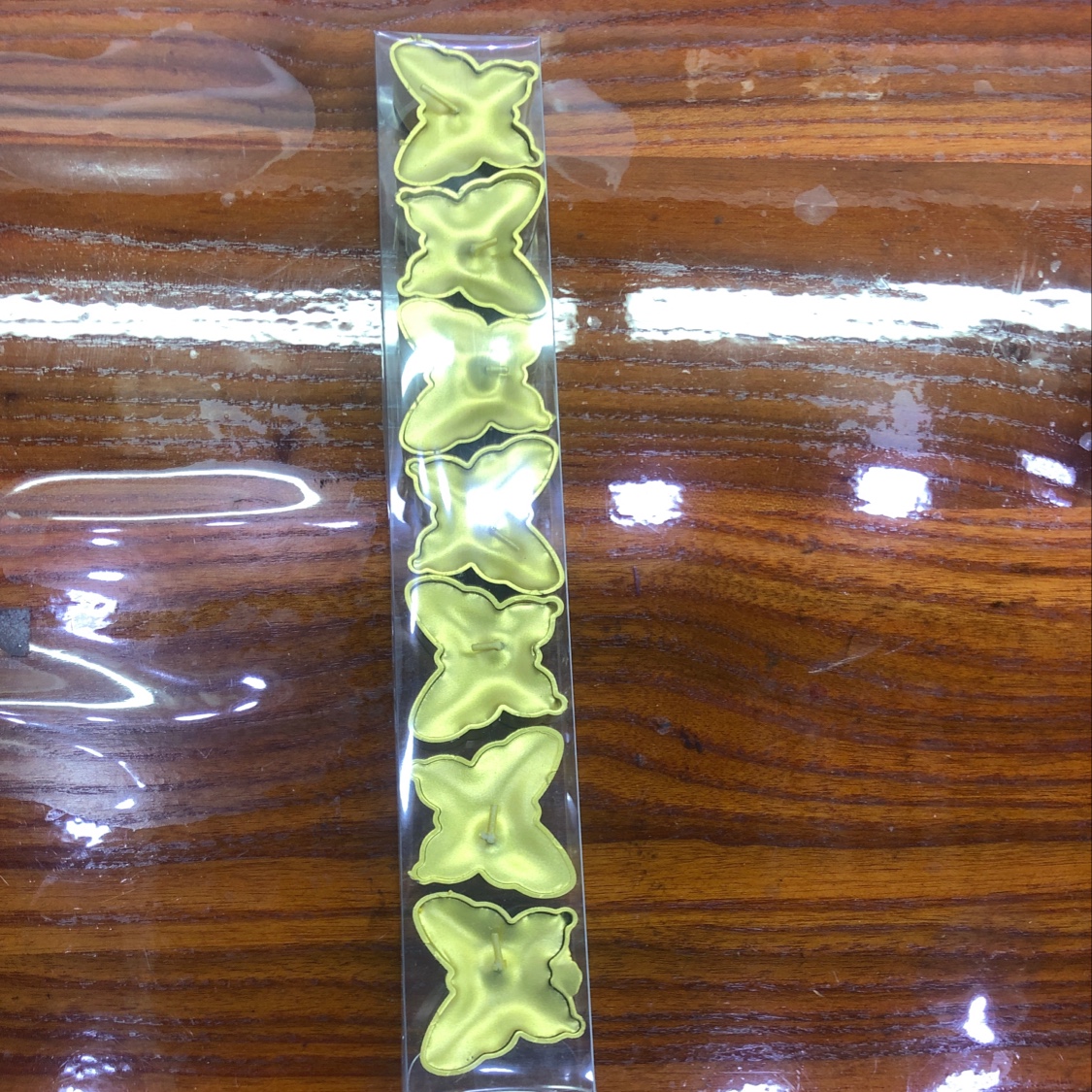蝴蝶7个金属漆蜡烛