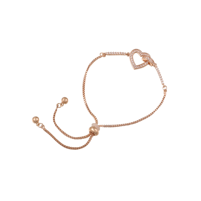 Light luxury, niche and exquisite zircon love best friend bracelet for female Xia Sheng, an Instagram niche design accessory Application Scenario