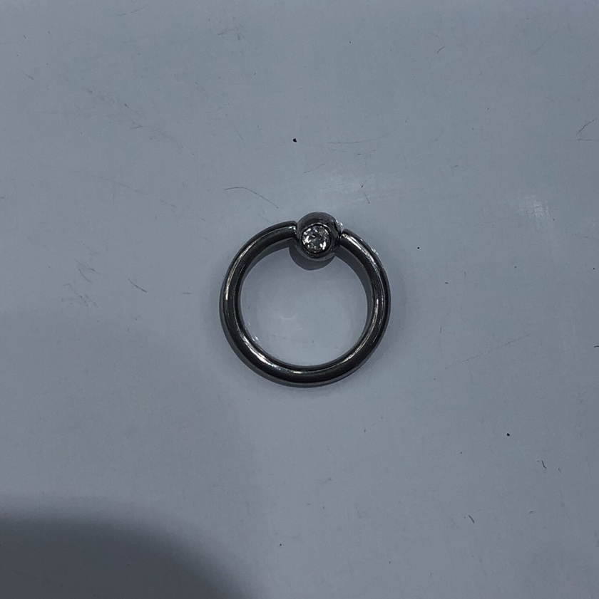 The new fashionable and trendy navel buttonhole eyebrow stud from Laiyi accessories -01150, featuring a ball with diamonds and a unique personality
