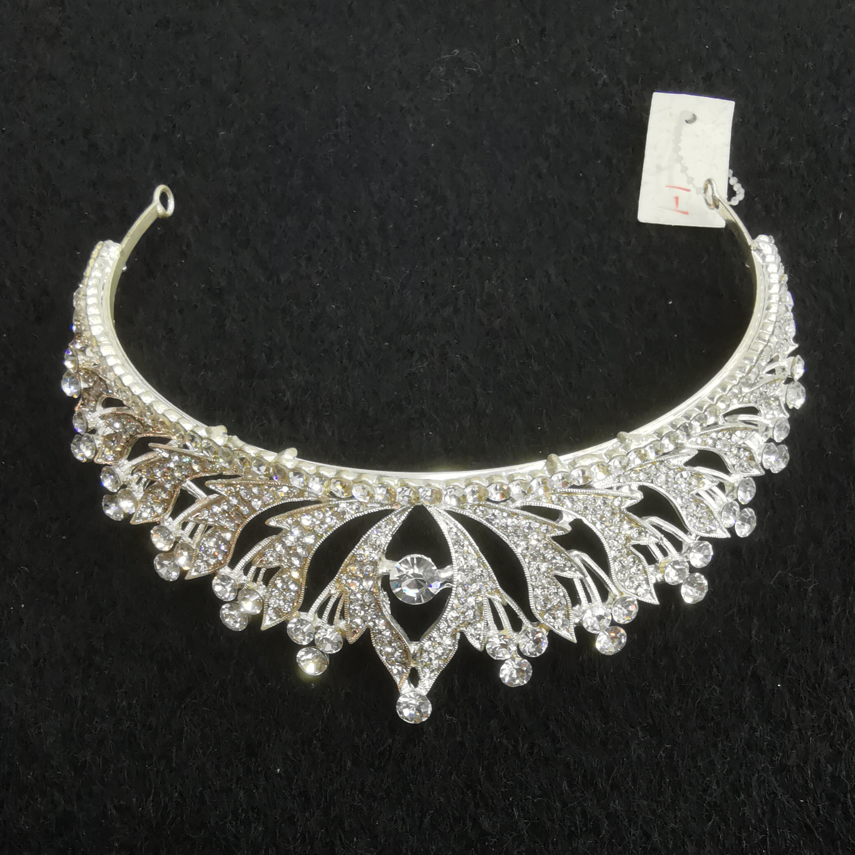 Hair accessories Bride Crown tiara Wedding atmosphere new white gauze champagne wedding dress accessories
