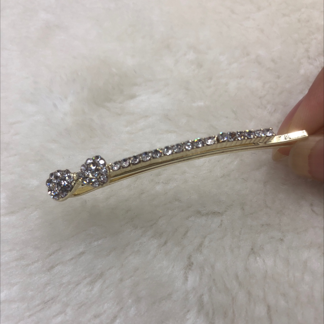 Cute bow tie one line clip hair clip