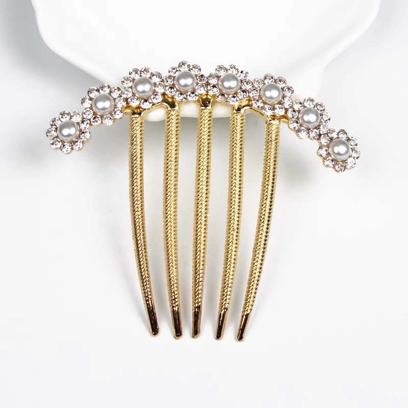Alloy rhine-drill hair comb clip