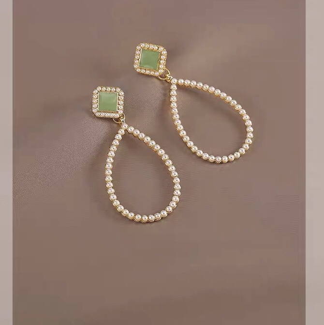 Hollow water drop original design fashion exquisite foreign air earrings