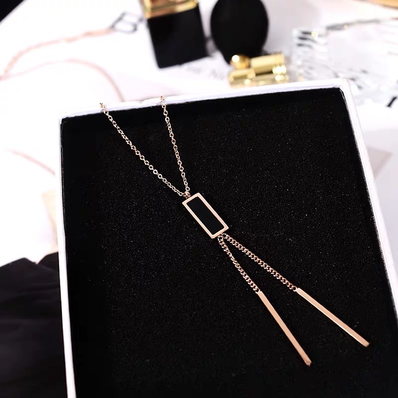 Simple and stylish Korean style necklace, versatile and elegant sweater chain, long style 13 Specification image